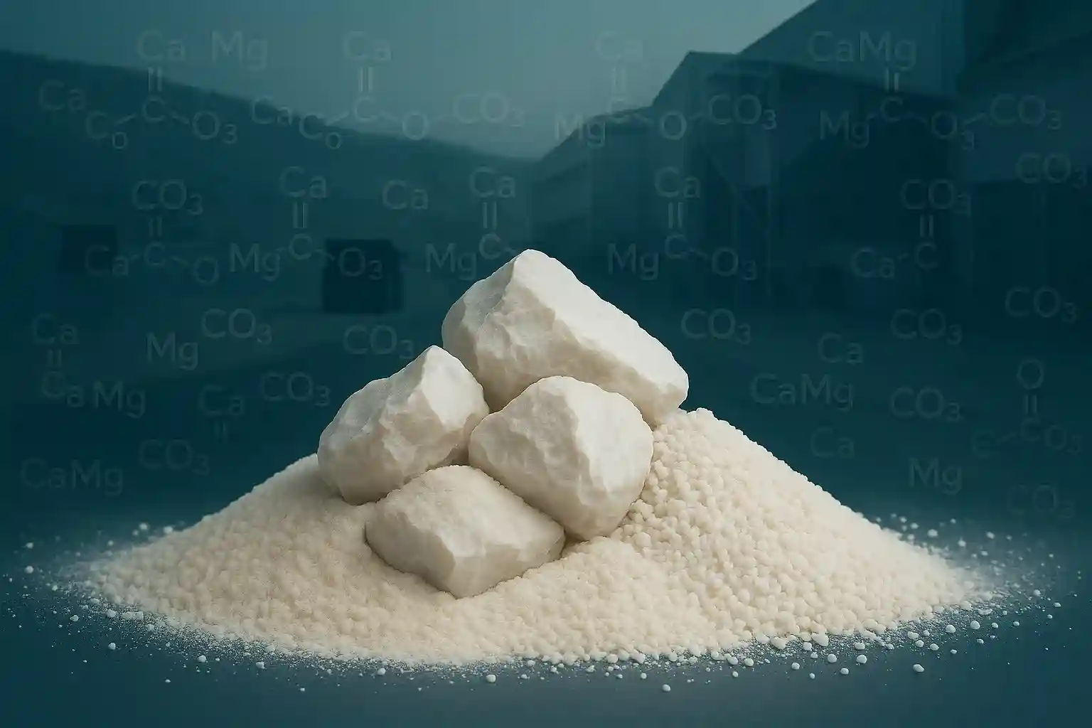 دولومیت (CaMg(Co3)2)