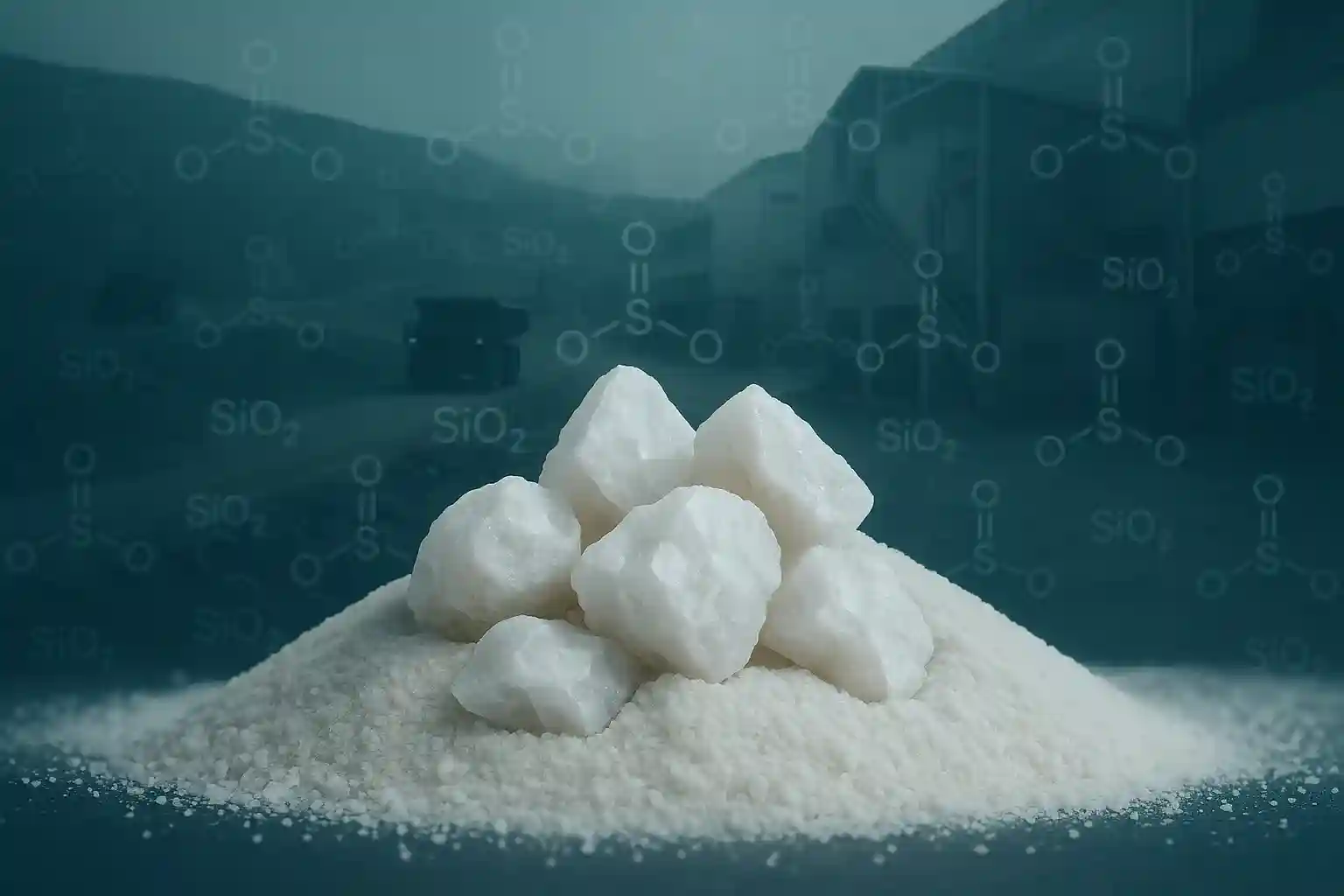 سیلیس کوارتز (SiO2)